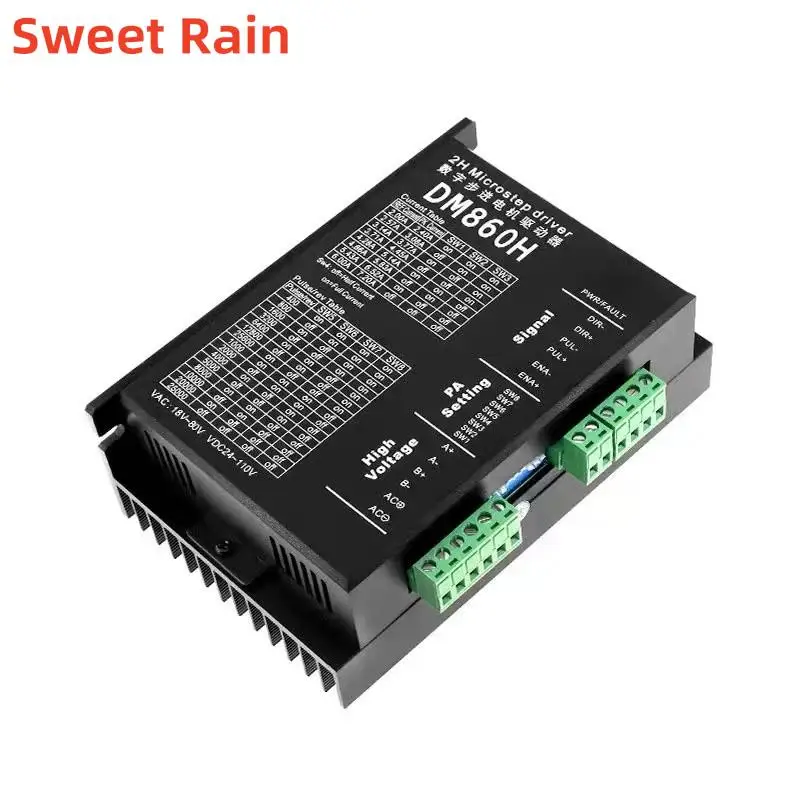 

DM860H micro step motor Nema23 Nema34 Stepper motor driver controller brushless DC motor shell for 57 86 stepper motor DM860H