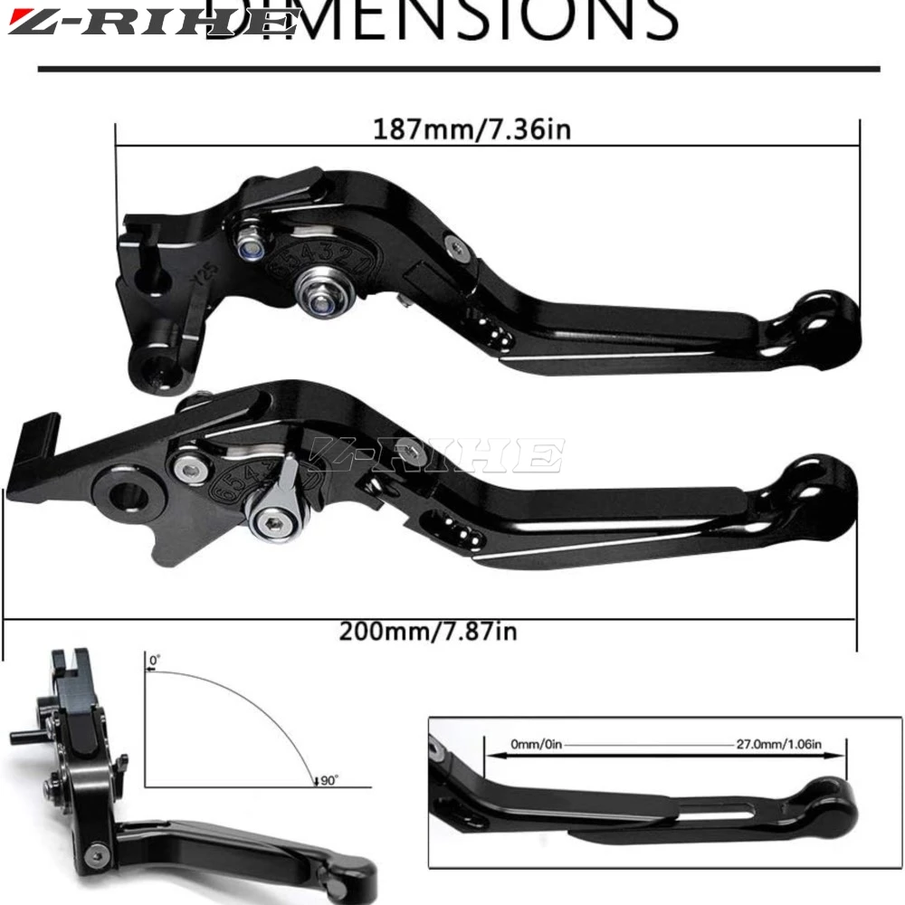 For HONDA CBR1000RR FIREBLADE SC57 CBR 1000RR 1000 RR 2004 2005 2006 2007 Brake Clutch Lever Foldable Adjustable Handle Levers view 5