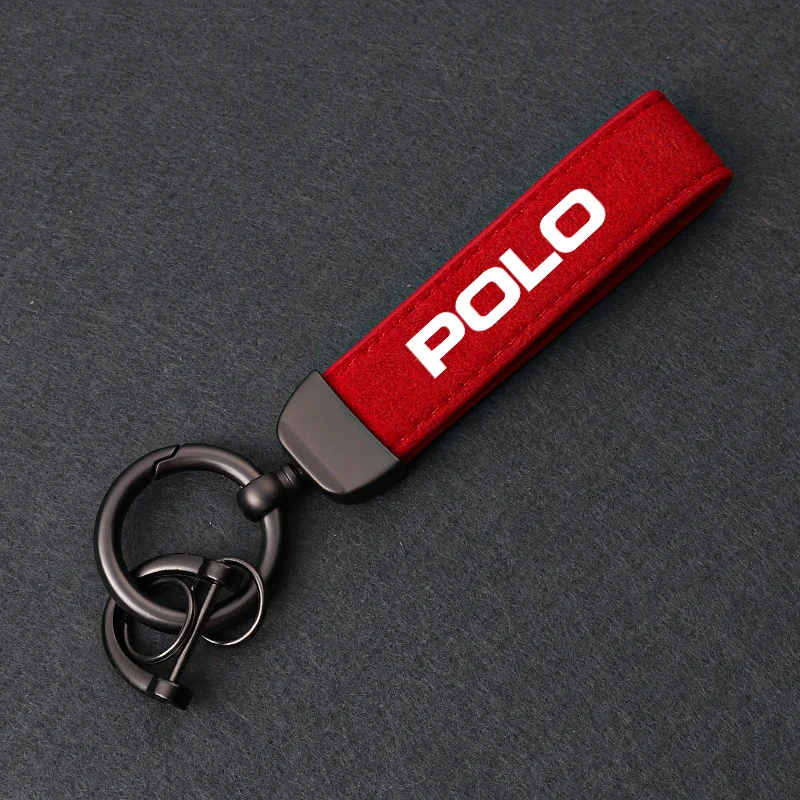 Fashion Car Key Keychain Chain Ring Keyring Holder Auto Accessory For Volkswagen VW POLO Badge 6R 6N 6N2 6C 9N 9N3 Rline R Line