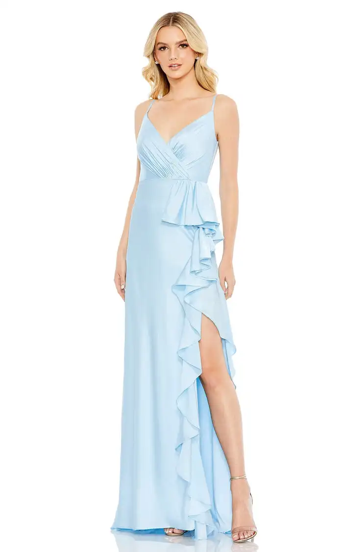 

Модные длинные платья Charmeuse Criss-Cross со складками и рюшами трапециевидной формы на тонких бретельках, платья на заказ, высокое качество