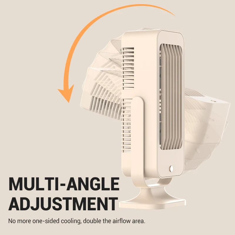 حار بيع مروحة طاولة كهربائية قابل للتعديل 3 وضع 2 رئيس مروحة التبريد مكتب المنزل المحمولة قابلة للشحن سطح المكتب مروحة توزيع الهواء