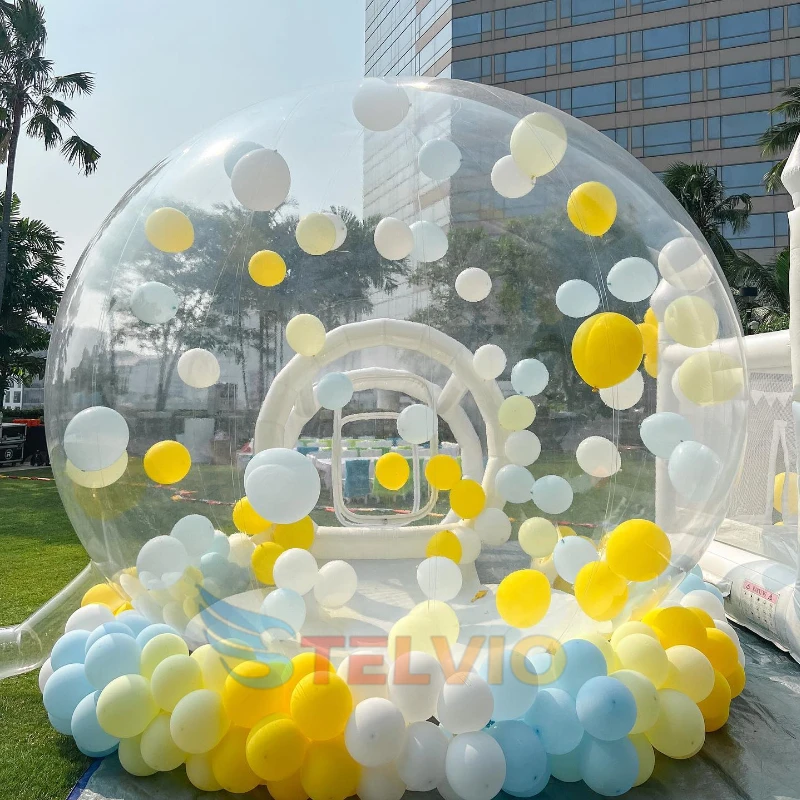 13ft Commercial PVC dome igloo hotel outside globe clear outdoor camping transparent balloon inflatable party tents bubble house