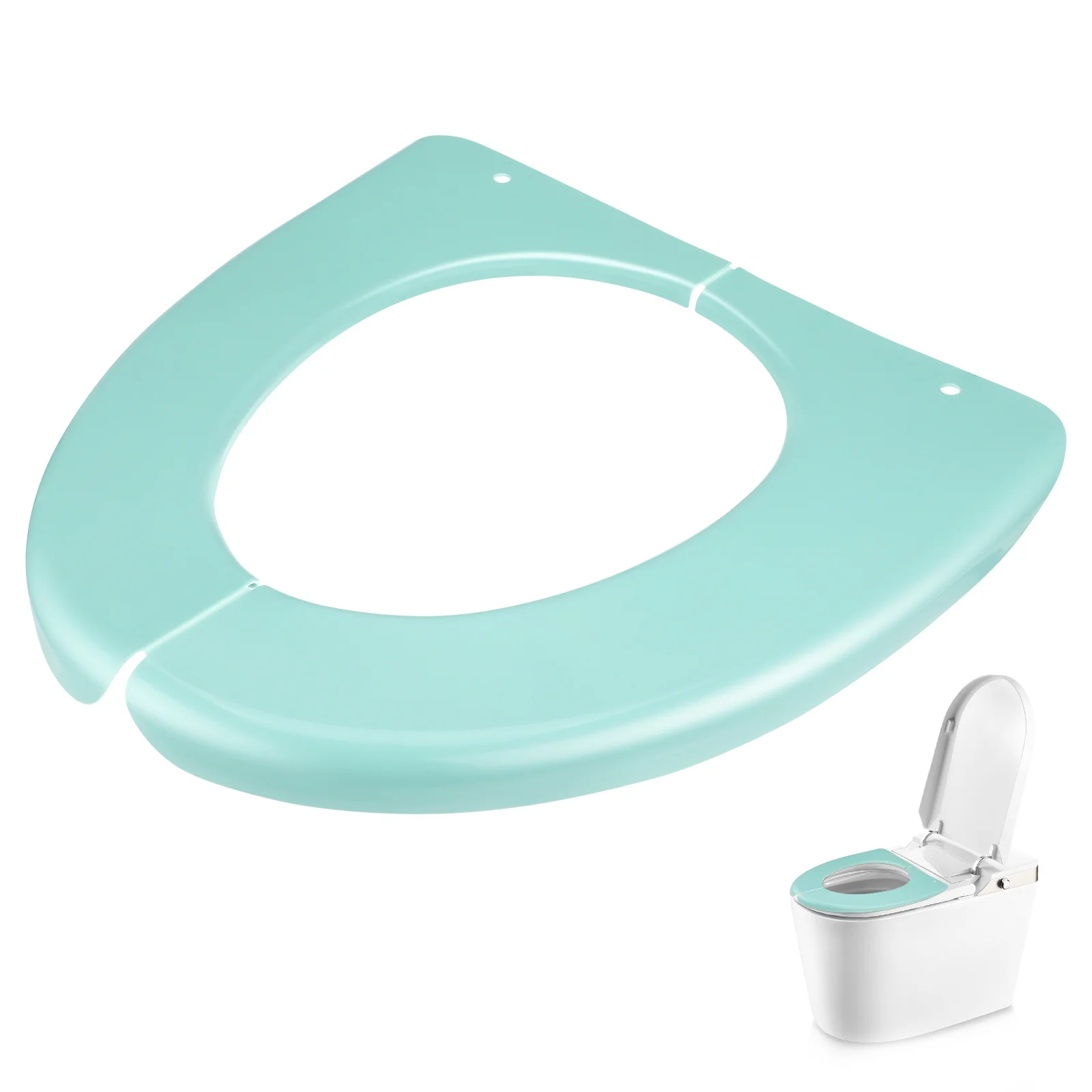 

1pc Folding Potty Seat Cover Reusable Portable Toilet Training Seat Pad For Home Travel Use Soft Bathroom Cushion Mat Pp Plastic