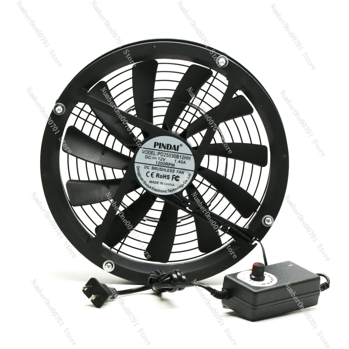 

220V Lightweight 25CM Silent Balcony Ventilation Exhaust Fan with Adjustable Speed 25030