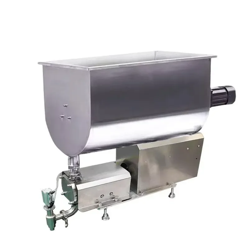 for Adjustable Speed U Shape Hopper Mixer Food Cheese Yogurt Butter Peanut Hot Pot Base Sauce Pneumatic Paste Filling Machine