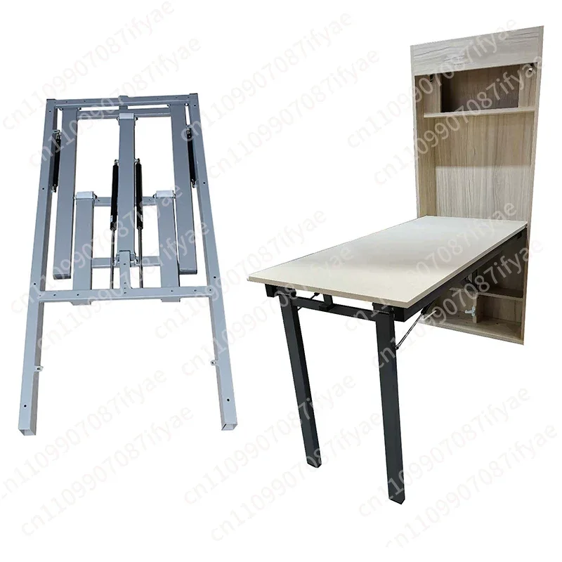 Cabinet wall-mounted folding desk bracket under the retractable hidden dining table household flap thickened