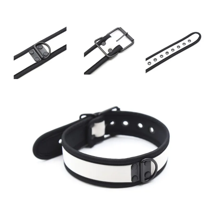 Collar Punk, Arnés, Productos Sexuales para Parejas, Accesorios Exóticos, Collar de Neopreno para Bondage, Juego de Fetiche de Cachorro