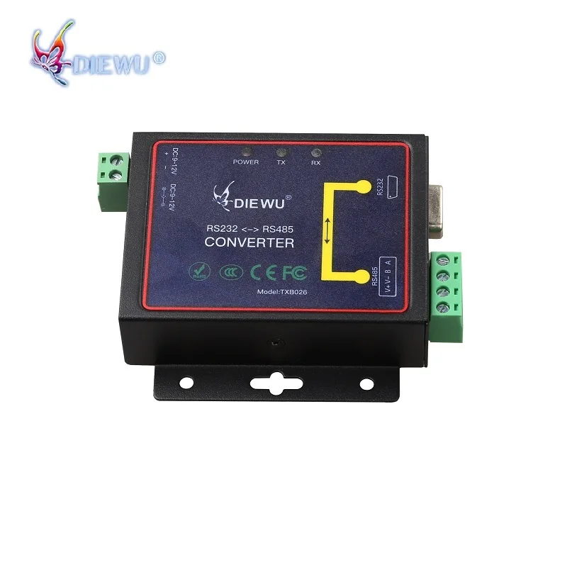 

Многофункциональный преобразователь RS232 в RS485 Diewu с блоком питания Преобразователь портов RS232 Com