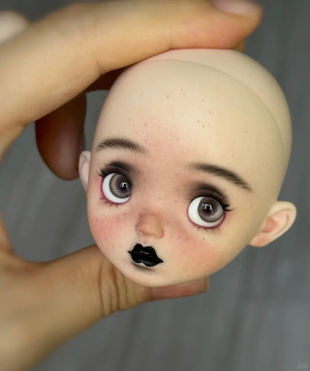 SD BJD Doll 1/6 Nimo Dark Makeup Head Beautiful Girl Makeup High Quality Resin Toy Gift Just a Head