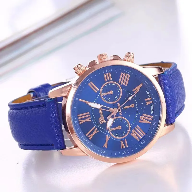 12pc Women's Fashionable Quartz Watch Set, Candy Colored
