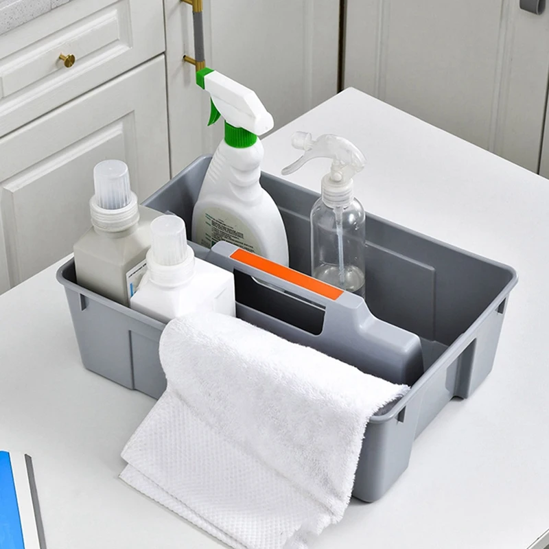 Separate Storage Box Portable Multifunctional Portable Cleaning Toolbox Plastic Finishing Tool For Dining Room Kitchen