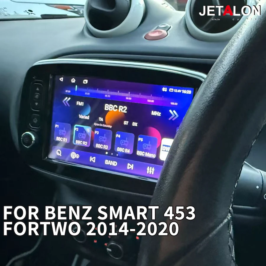 Android 14 car radio For Benz Smart 453 Fortwo 2014-2020 OEM Style touch carplay screen Multimedia Video 4G wifi GPS Navigation