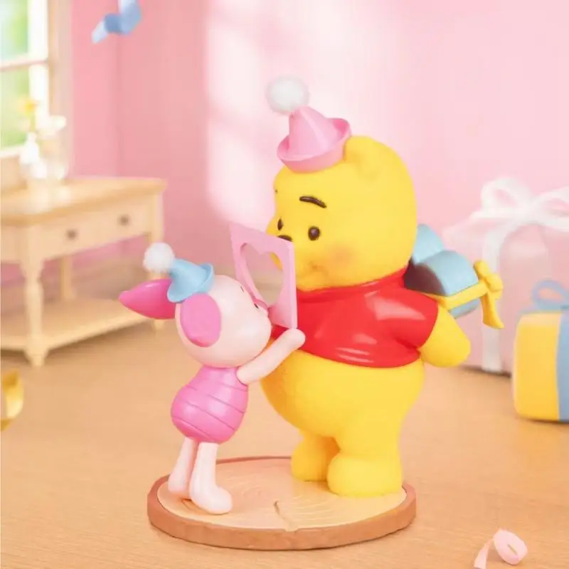 

Toptoy Winnie the Pooh Flocked Blind Box Carnival Party Series Adult Women Decorative Desktop Ornament Holiday Gift Trendy