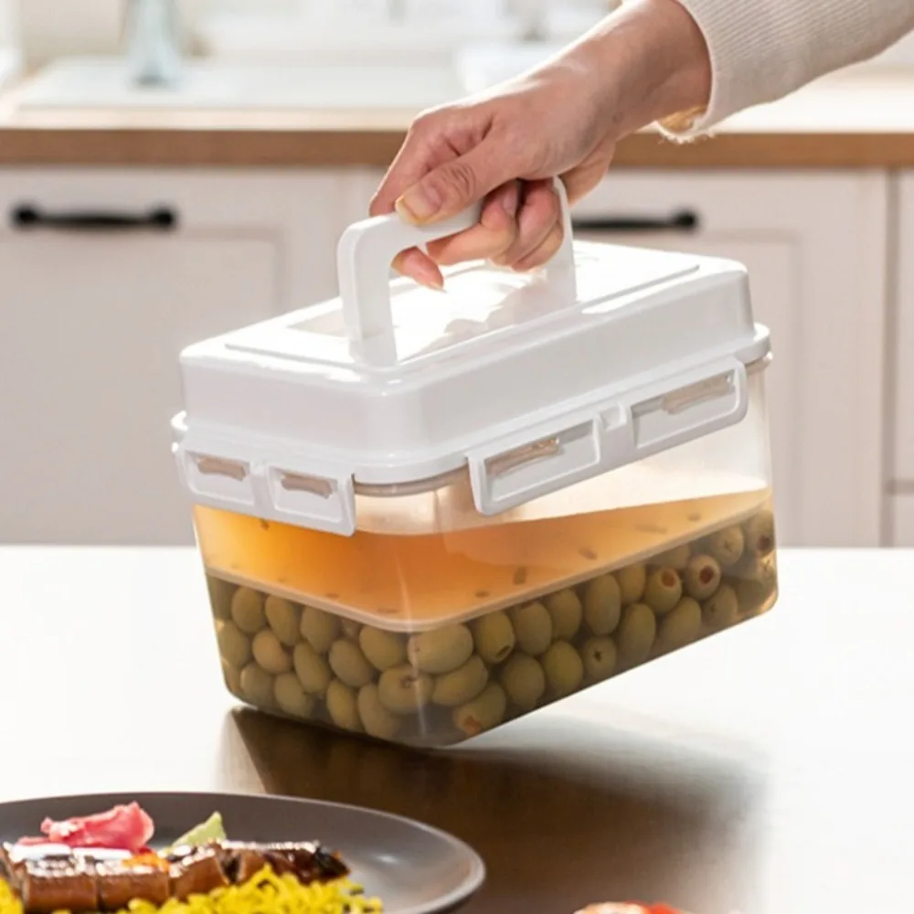 Tarro de pepinillos de 4/5L a prueba de fugas para gherkin, chucrut, aceitunas, contenedor de fermentación con placa de prensa, almacenamiento de cocina