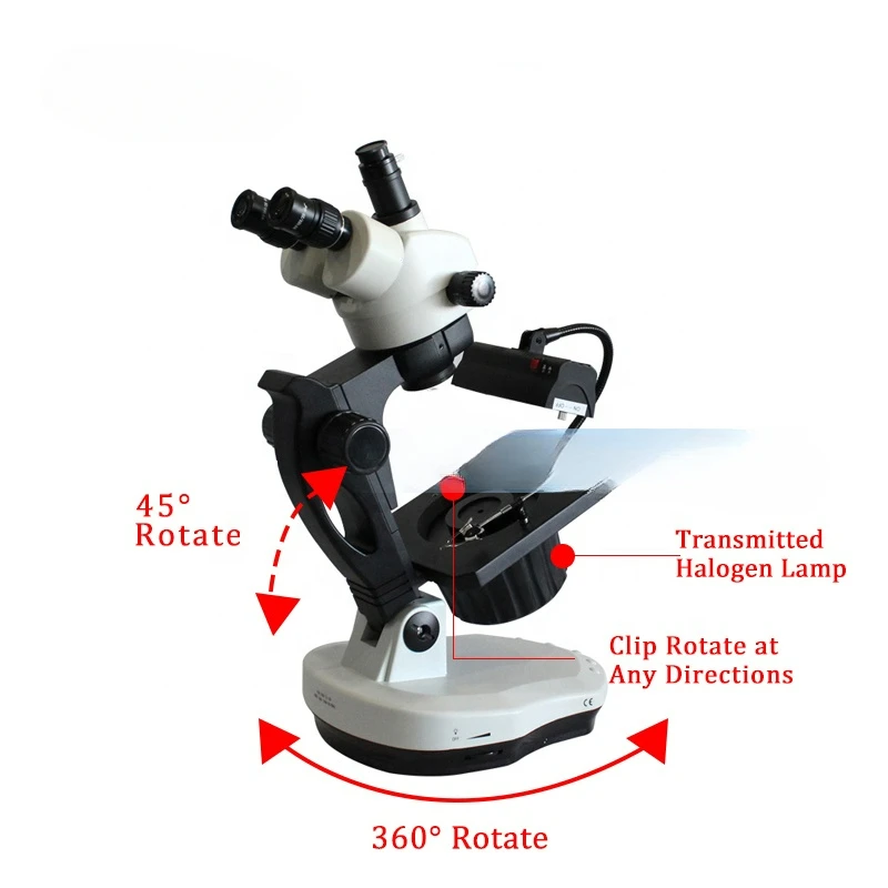 600A Elliptical Base Gemstone Microscope