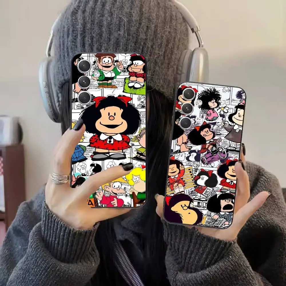

M-Mafalda Phone Case For Samsung S24,S21,S22,S23,S30,Ultra,S20,S30,Plus,S21 Fe,10,9,5G Silicone Cover