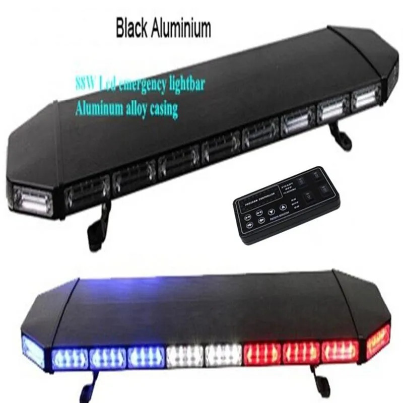 120cm 88W Led-warnlichtbalken, Auto notfall licht, Polizei Strobe licht, feuer licht bar, krankenwagen licht mit controller, wasserdicht