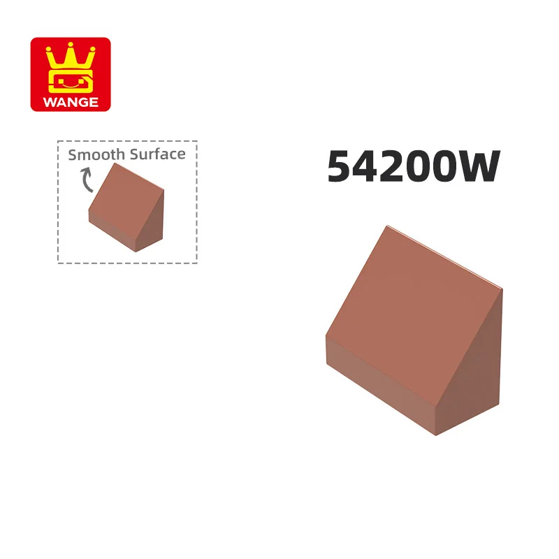Wange 147Pcs/Lot 54200W Slope Surface Building Blocks Moc Accessories Compatible with Bricks DIY Children Toys Assembly Gift Box