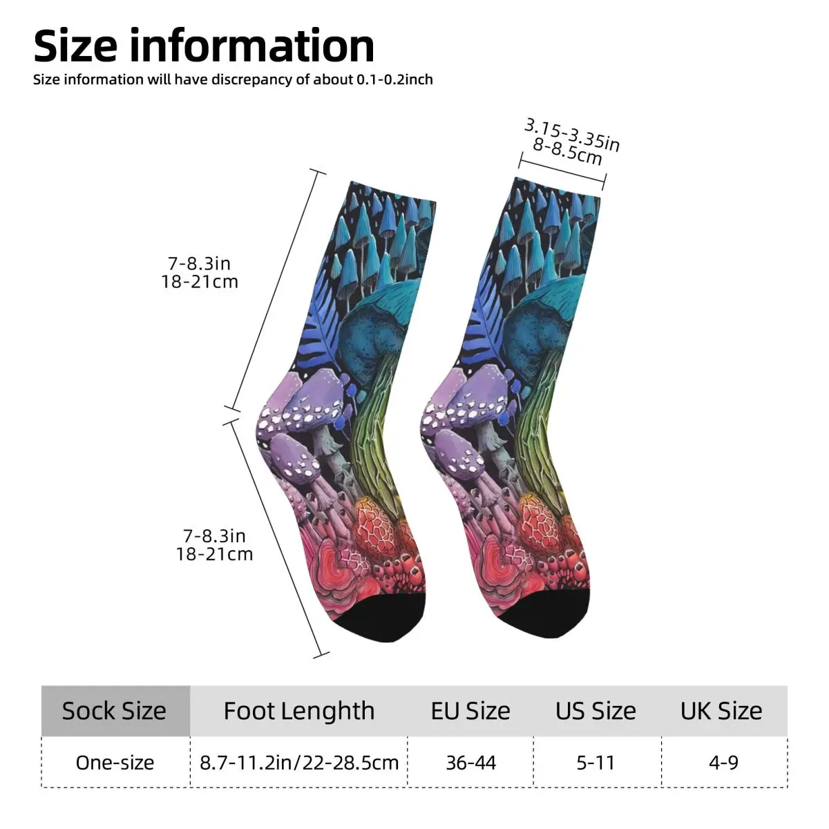 Miracle Mushroom Sock Printed Man Polyester