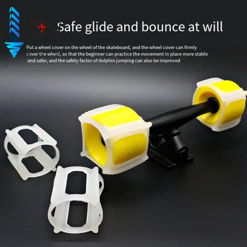 

AEB0-Landing Skateboarding Accessory Trainer Protection Skateboard Wheel Cover Wheel Lock Assisted Skateboard Trainer