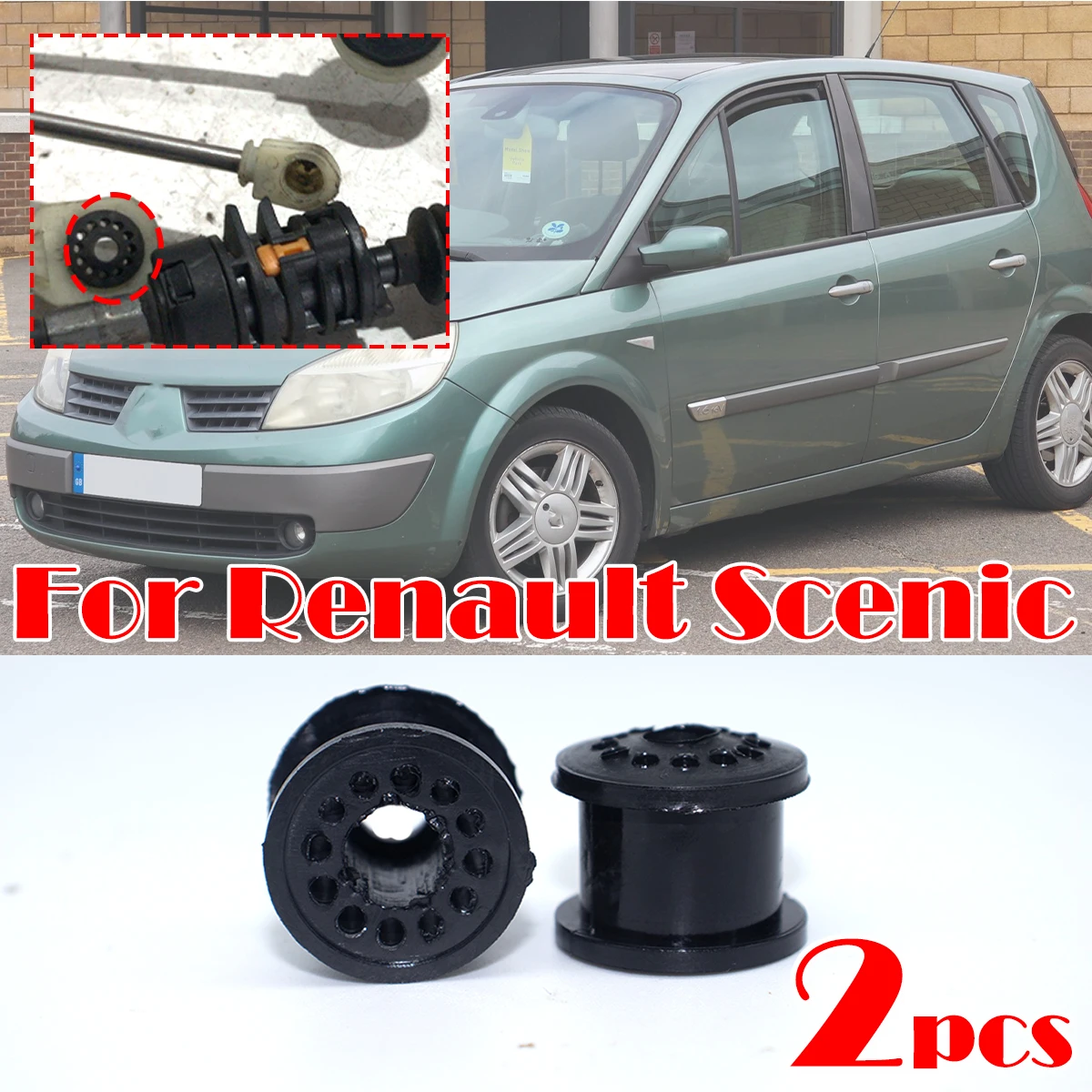 

2Pc Manual Transmission Shift Cable Bushing For For Renault Scenic Dodge Neon Voyager Gearbox Shifter Lever Linkage End Rubber