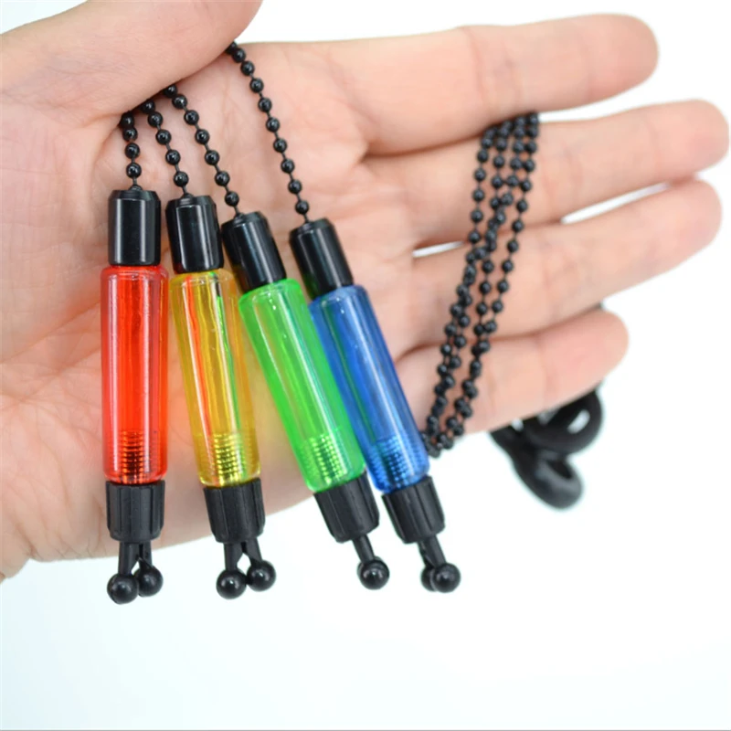 5 Colors Fishing Bite Alarm Hanger Swinger LED Illuminated Indicator Bite Alarm Durable Fish Tools Fishing Accessories