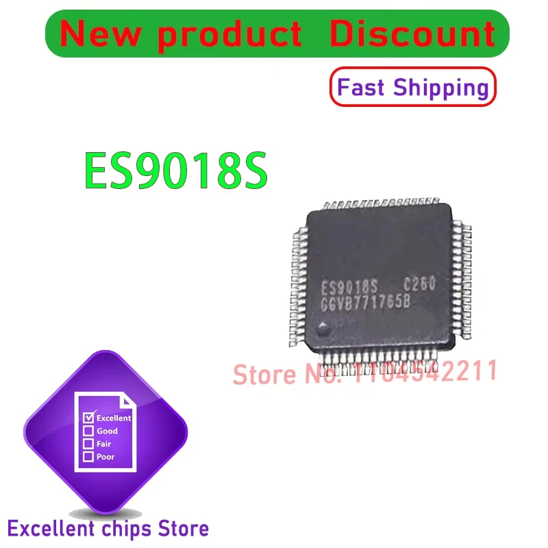

1PCS~5PCS/LOT ES9018S ES9018 QFP64 New original
