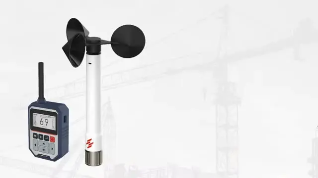 

Wireless Anemometer Wind Speed Measurement 500m Transmission Range For Cranes