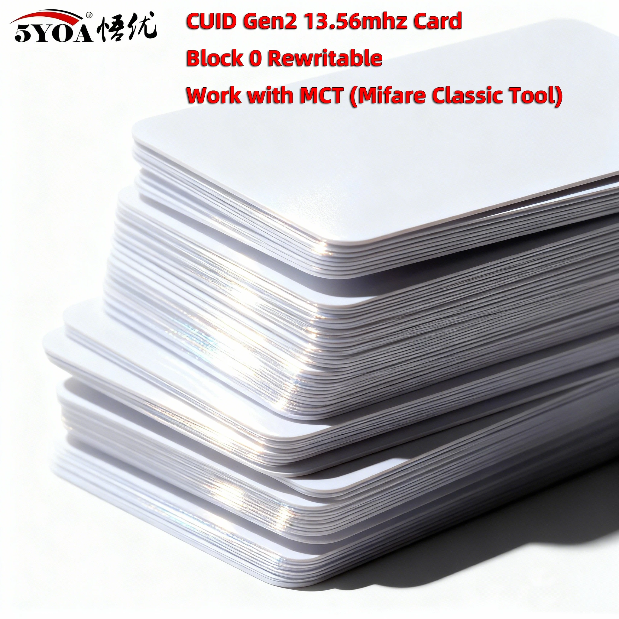 5YOA CUID Card Gen2 Android App MCT Modify UID Changeable NFC 1k s50 13.56MHz RFID Block 0 Writable HF 14443A Clone Duplicate