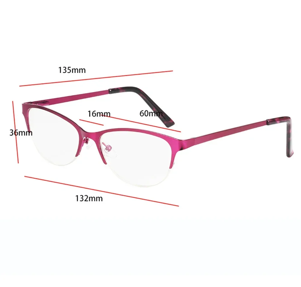 Clara Vida Design Retro Reading Glasses Women Men Semi Rim High Quality Anti Blue Light Classic Reading Eyeglasses image 5