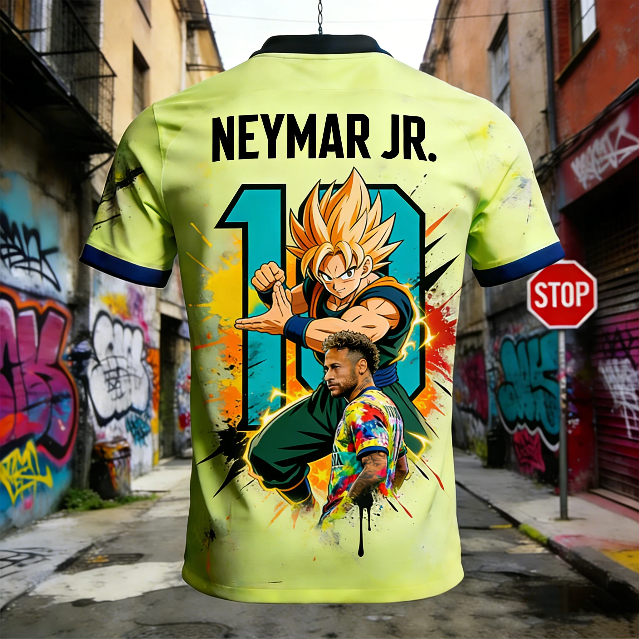 

Summer Soccer 2026 Dragon Ball Special Edition Soccer T-shirt No. 10 Soccer Jersey for Fans Special Jersey Short Sleeve