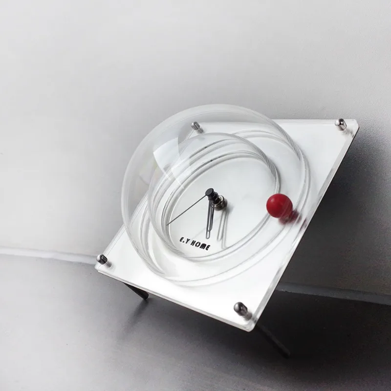 

Modern Desk Clock Vintage Inspired Tabletop Timepiece with Silent Movement Minimalist Living Room Decor Retro Analog Alarm Clock