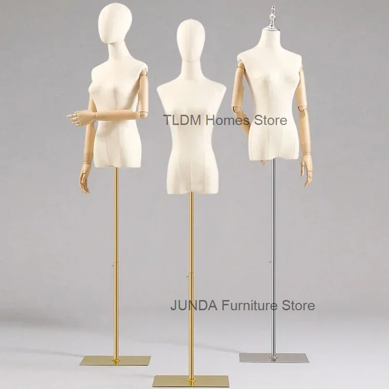 Women's adult full body Mannequins Modern Female with Iron Base Wedding Clothing Display Mannequins Dress Form Adjustable Rack