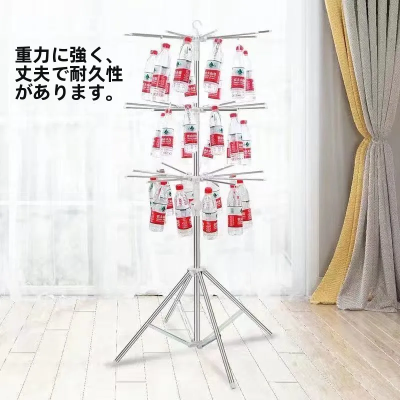 baby-diaper-drying-rack-multi-functional-free-standing-newborn-children's-clothes-hanger-infant-urinalysis-storage-organizer