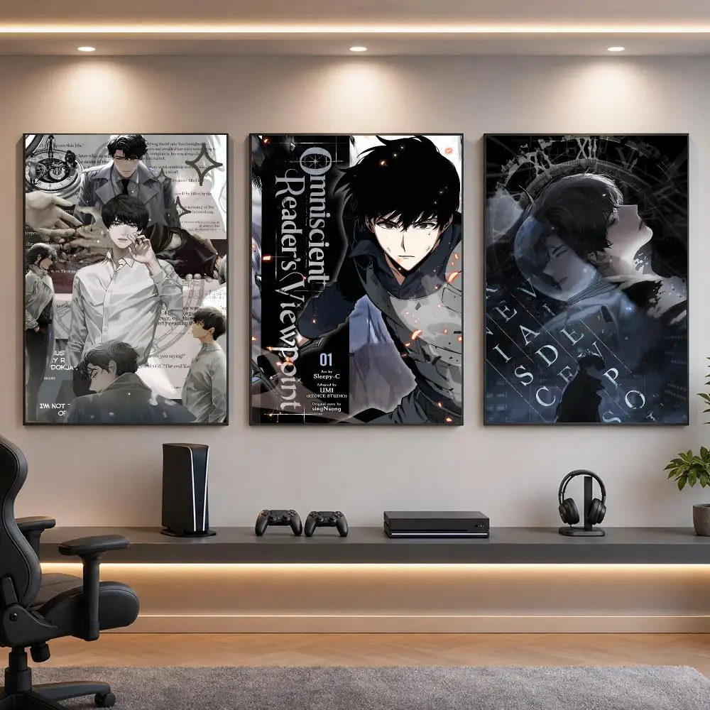 Webtoon Fantasy O-Omniscient Reader Poster HD Removable Wall Art Gift Bedroom Lounge Dorm Office Gaming Cafe Bars