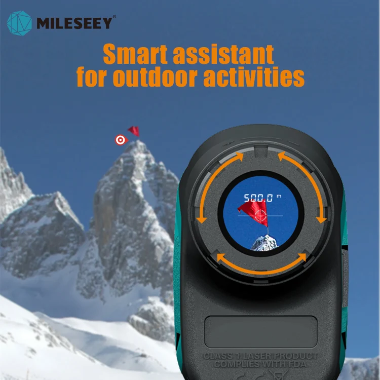Mileseey PF210 جهاز تحديد المدى بالليزر للجولف الرقمي 600 متر لمسافات طويلة المدى مكتشف الجولف