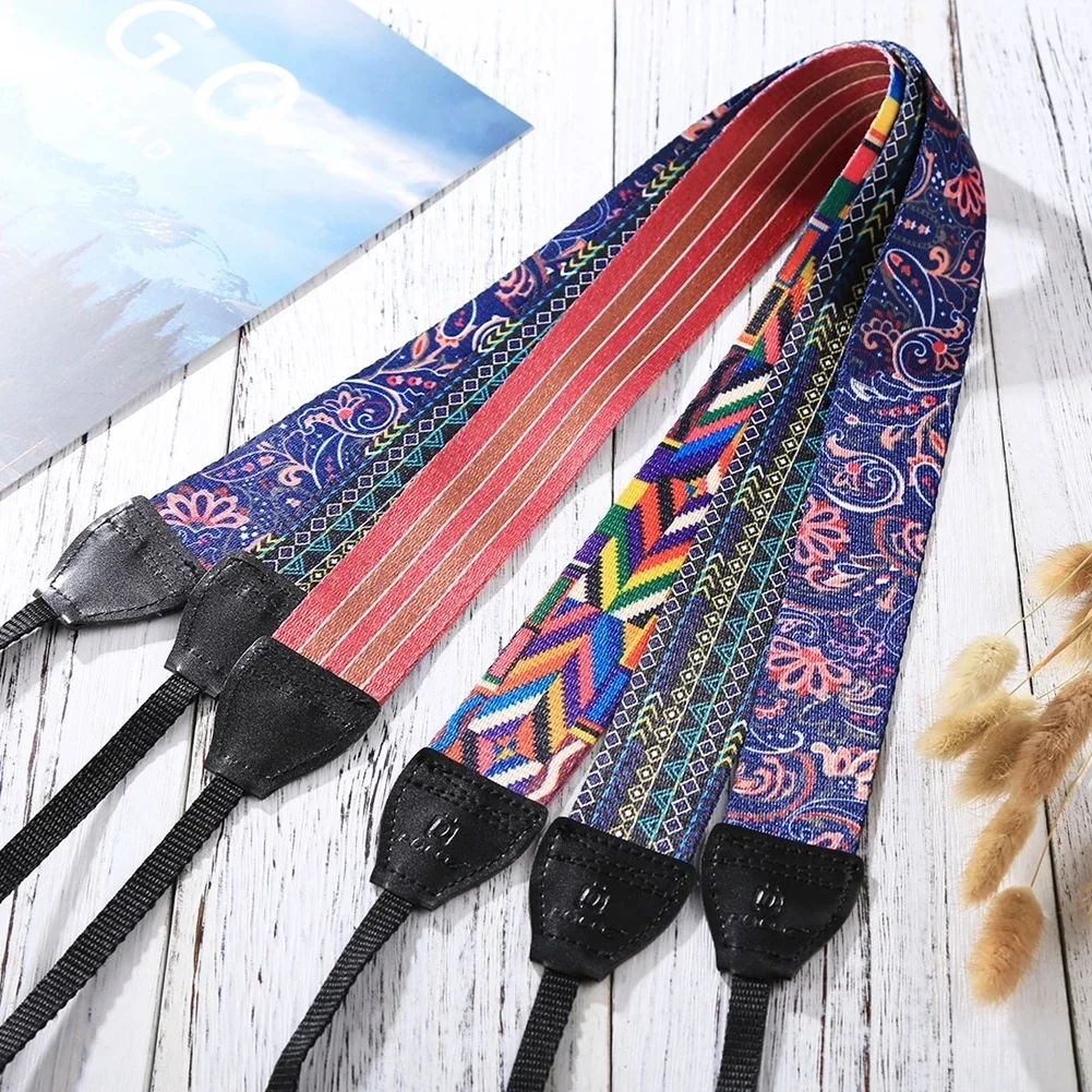 PULUZ Retro Ethnic Style Multi-color Series Butterflies Shoulder Neck Strap Camera Strap for SLR / DSLR Cameras Accessories