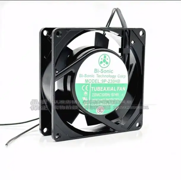 

Bi-Sonic 9P-230HB AC 230V 16/14W 90x90x25mm 2-Wire Server Cooling Fan