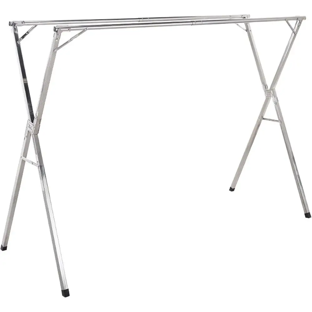 

Прочная стальная складная сушилка с 20 ветрозащитными крючками, сверхпрочная для использования в помещении и на открытом воздухе, длина 2 м