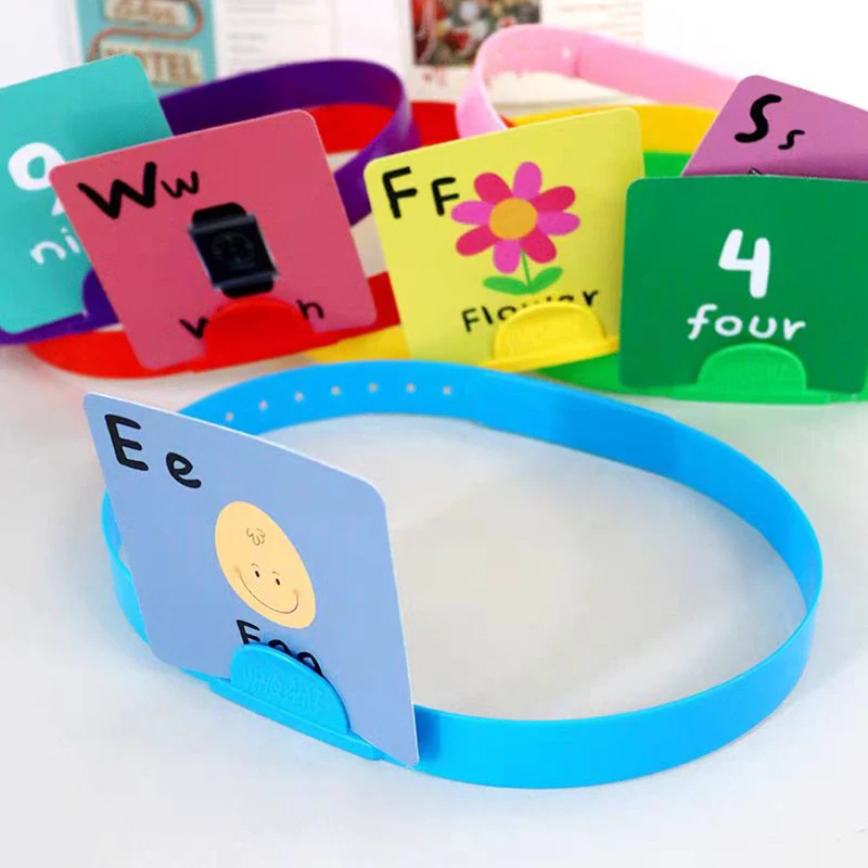 6-Color Adjustable Card Insert Headband 'Guess Who Am I' Game, Adjustable Headband, Suitable for Classroom, Party Game, Teaching - view 5
