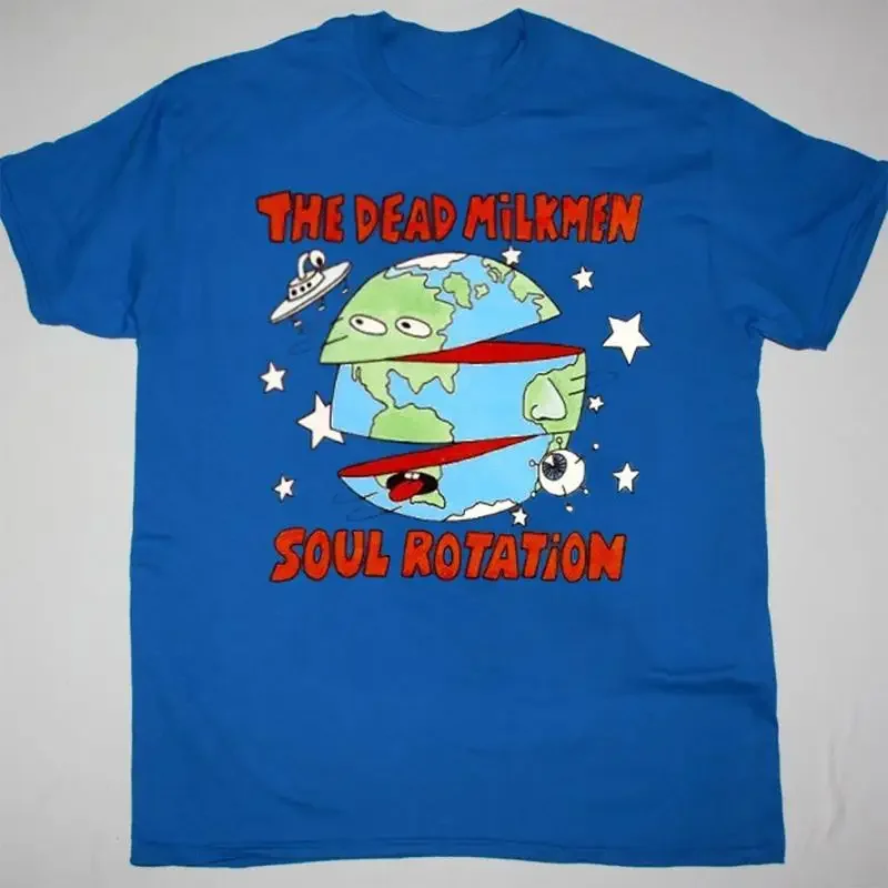 Dead Milkmen Soul Rotation  Blue T Shirt AL271