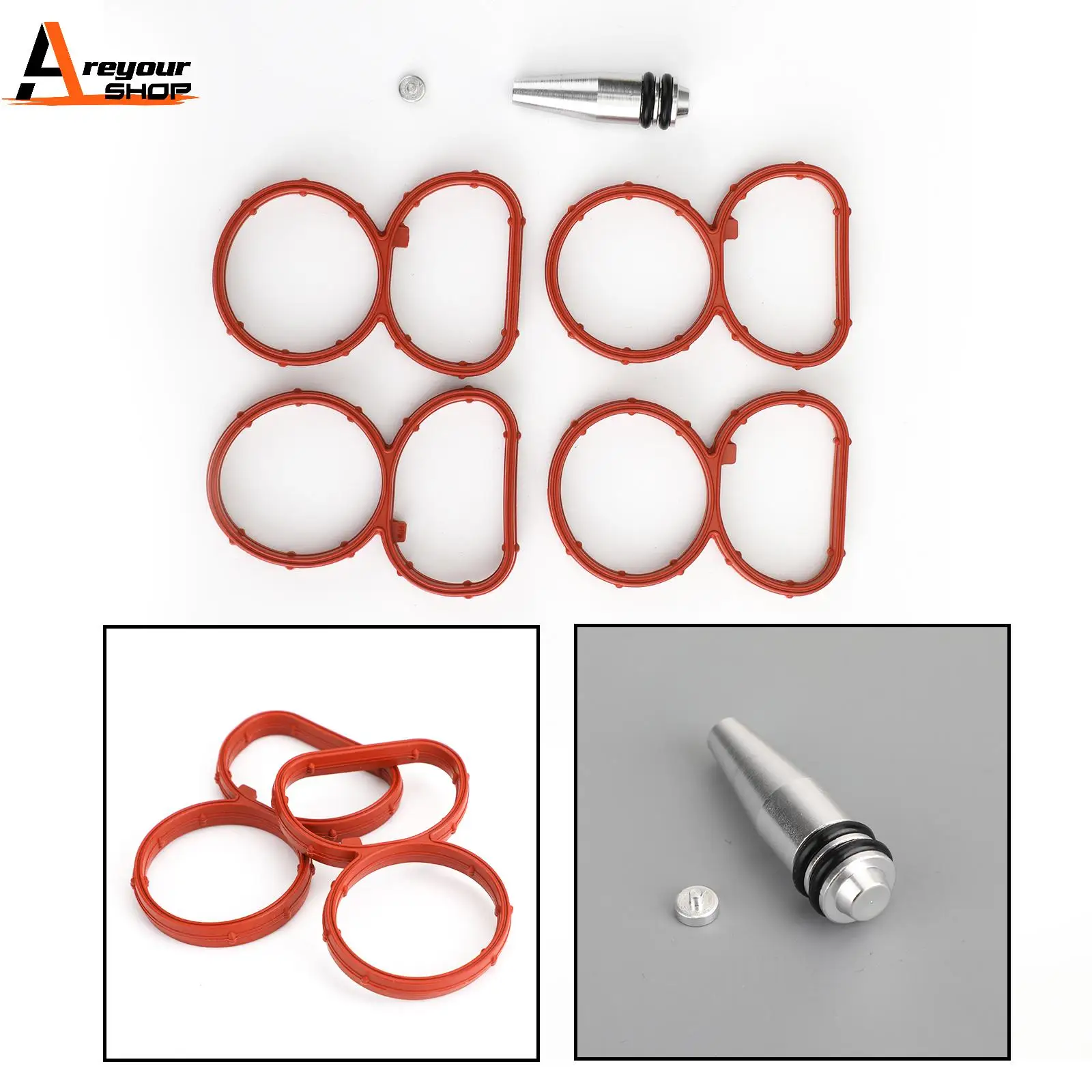 Areyourshop Swirl Flap Flaps Plug Blank Removal Replacement With Gaskets for BMW N47 2.0 D Car Auto Parts