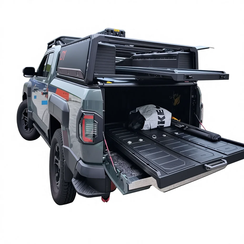 Universal 4X4 Pickup Bed Sliding Truck Cargo Drawer Aluminum Ute Car Bed Slider Out Truck Tray Bed Slide For Ford Ranger F150