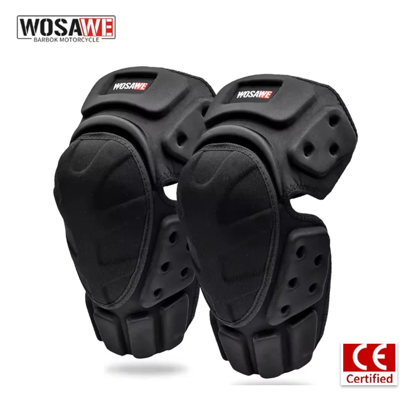 

WOSAWE Motorcycle Knee Protector Guards Braces Support Protection Motocross Knee Pads Motorbike Riding Protective Gear