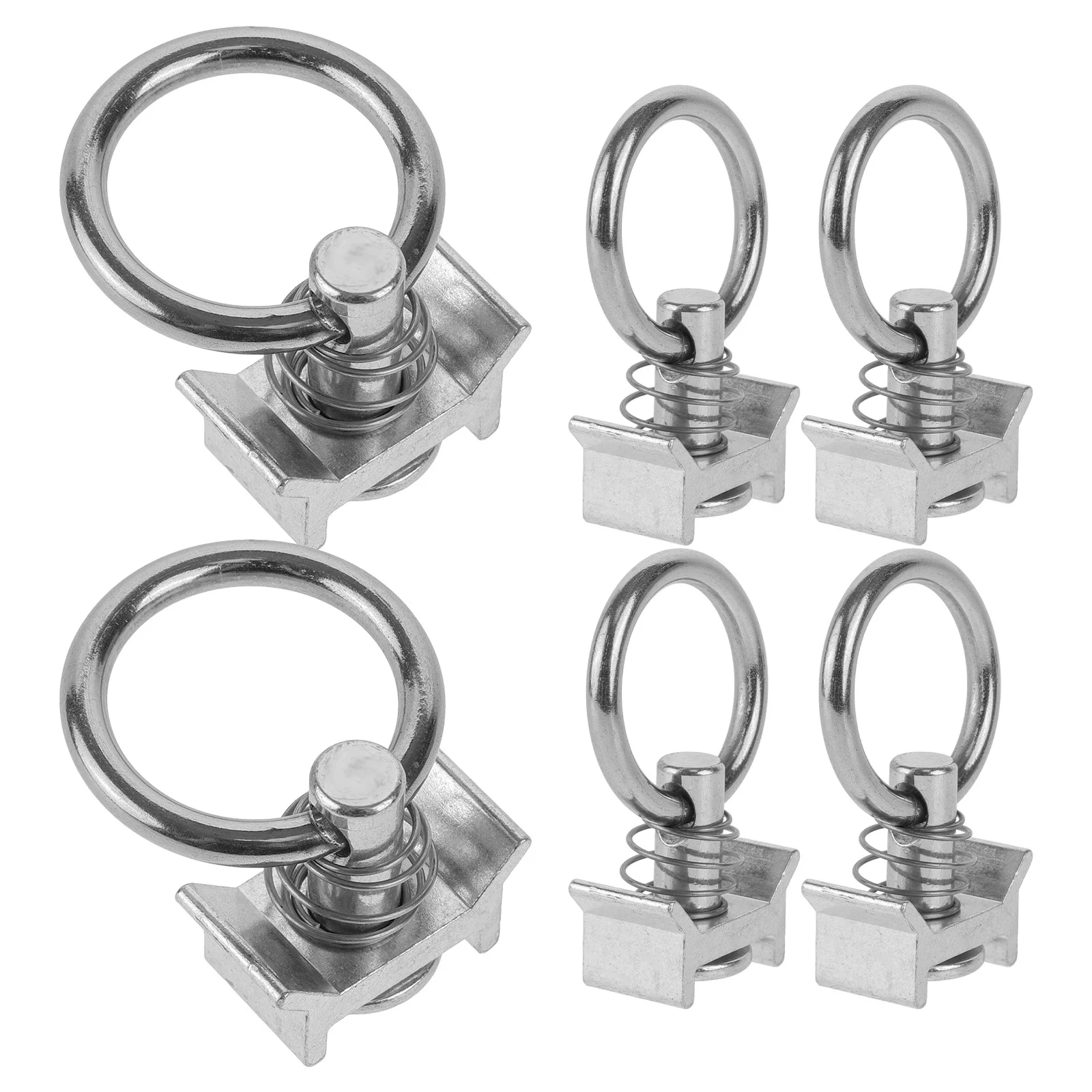 

6pcs Single Fitting For Truck Bed Metal Heavy Duty Steel O-Ring Cargo Tie Downs Stainless Accessories