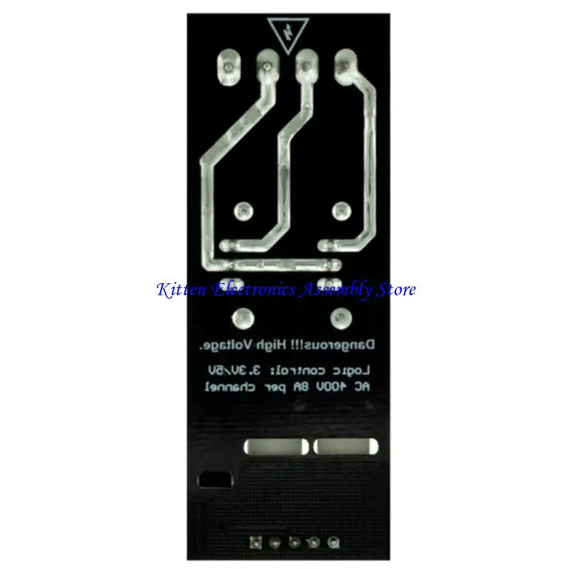 96GD AC Load Controller ضوء خافت مستقل 2CHANNEL 3.3V/5V LOGICS دعم لأتمتة المنزل ومشاريع DIY