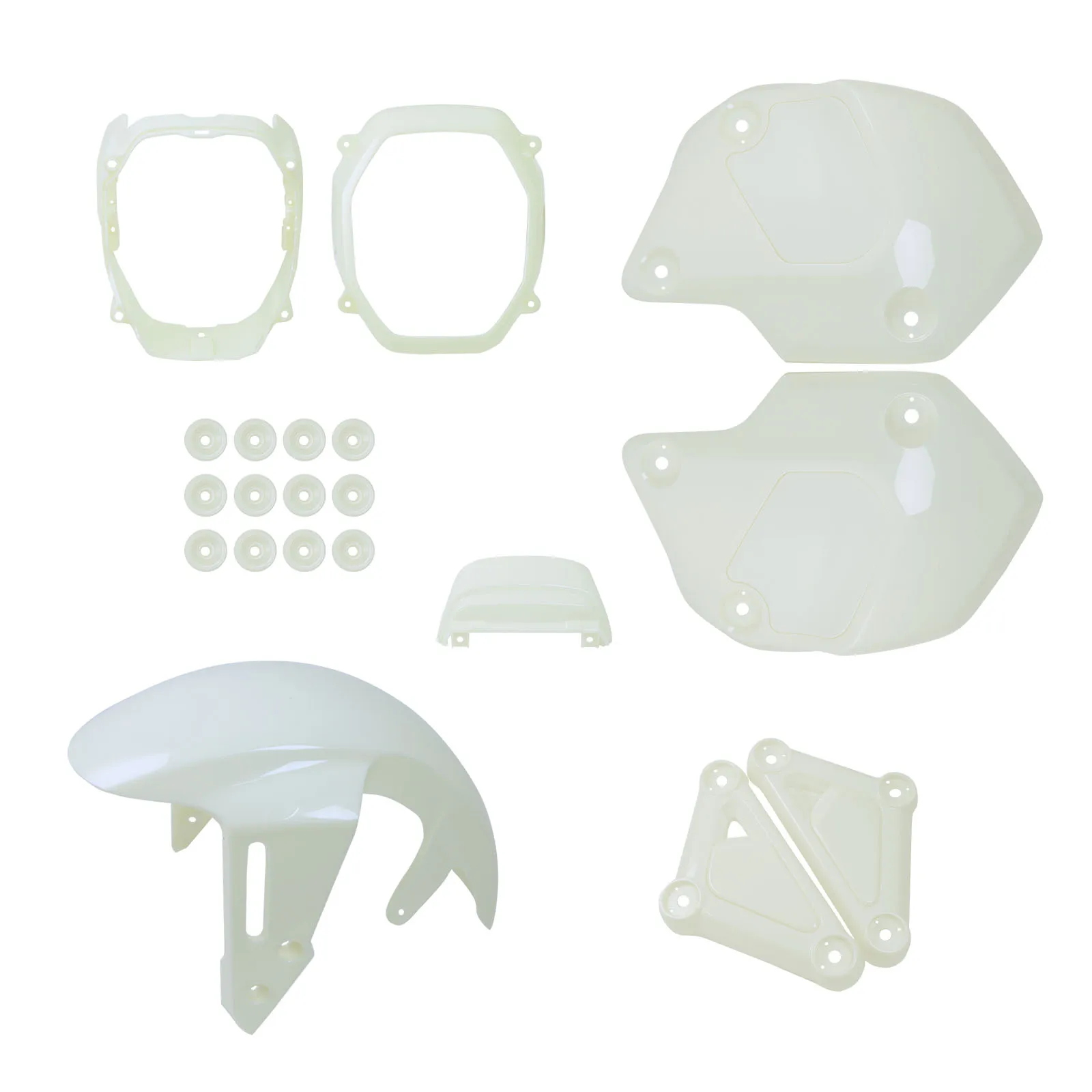 

Motorcycle Fender fairing light kits assembly Covers For HONDA GROM MSX125 MSX 125SF 2021 2022 2023 2024，Beige Color Unpainted