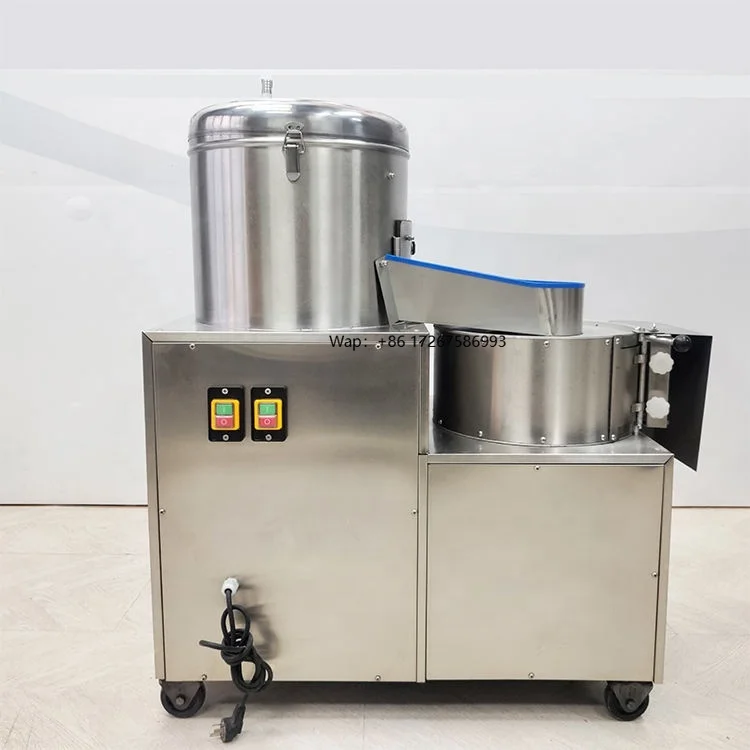 

Commercial Electric Potato Processing Machine - Peeler, Slicer, Cutter for Bulk Use