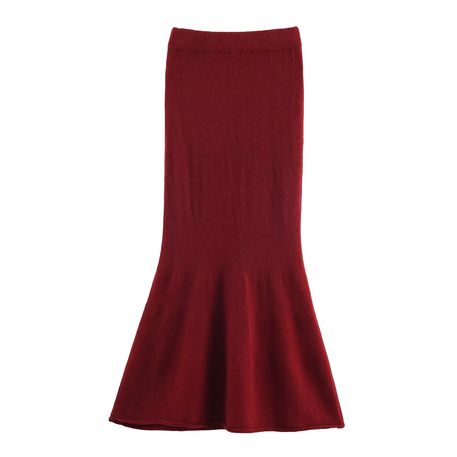 Conjunto de moda informal para mujer, traje liso de punto sin mangas, falda larga, abrigo de manga larga, ropa de calle de 3 uds., Otoño Invierno