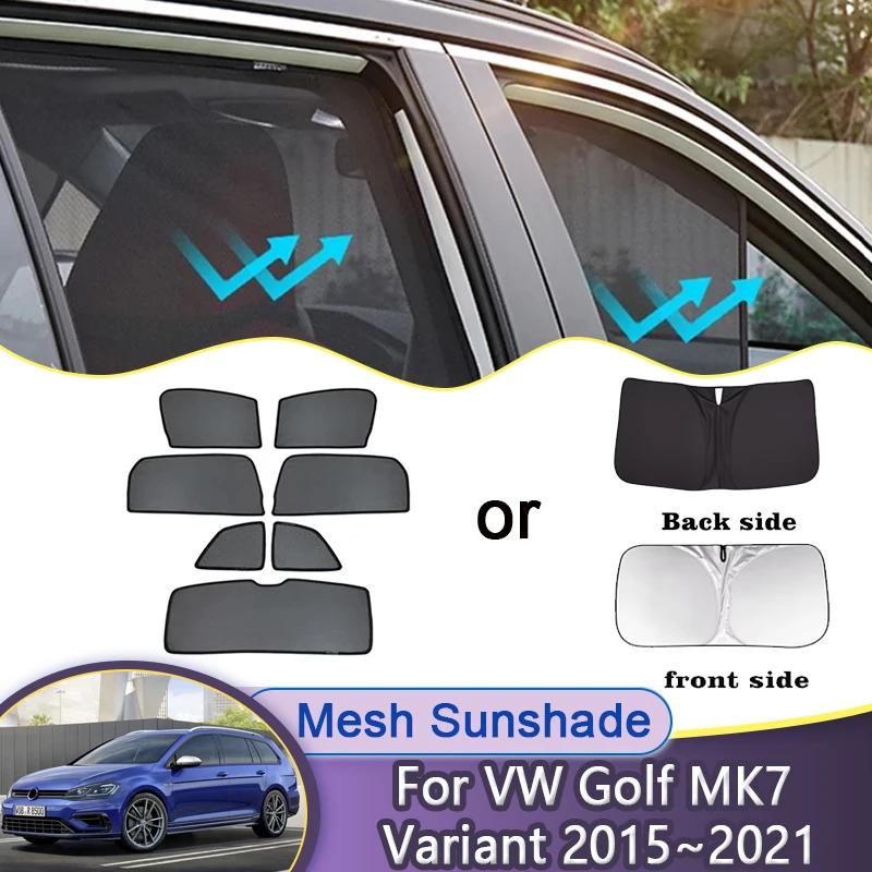 

Car Mesh Sunshade For Volkswagen Golf MK7 VW Golf 7 Variant 2015~2021 Window Magnetic Visors Privacy Curtains Auto Accessories